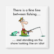 cartoon fishing.. fridge magnet