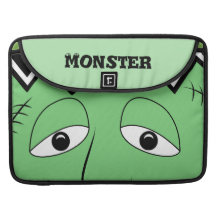 Cartoon Frankenstein Monster Face MacBook Pro Sleeve