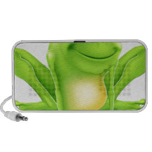 Cartoon frog character iPhone speakers