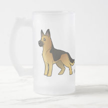 Cartoon German Shepherd Mug