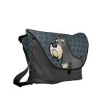 Cartoon Giant/Standard/Miniature Schnauzer Commuter Bag