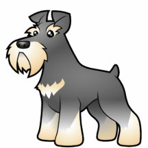 Cartoon Giant/Standard/Miniature Schnauzer Photo Cutouts