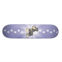 Cartoon Giant/Standard/Miniature Schnauzer Skateboards