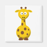 Cartoon Giraffe Refrigerator Magnet