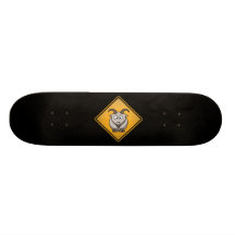 Cartoon Goat Warning Sign Skate Board Decks