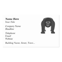 Cartoon Gorilla Business Cards