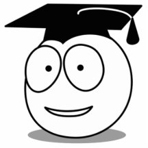 Cartoon Graduate Face Acrylic Cut Outs