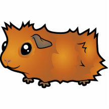Cartoon Guinea Pig (scruffy) Cut Out