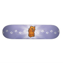 Cartoon Guinea Pig (scruffy) Skateboard Deck