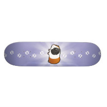 Cartoon Guinea Pig (smooth hair) Skate Board Deck