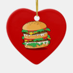 Cartoon Hamburger Ornament