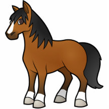 Cartoon Horse Photo Cut Outs