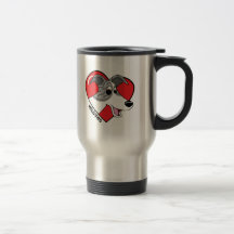 Cartoon I Love my Whippet Mugs