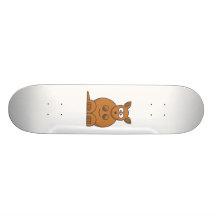Cartoon Kangaroo. Skateboards