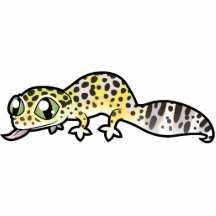 Cartoon Leopard Gecko Acrylic Cut Out