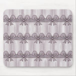 Cartoon Mauve Gift Bows Mouse Pad