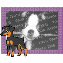 Cartoon Miniature Pinscher / Manchester Terrier Cut Outs