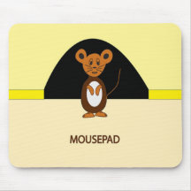 CARTOON MOUSE ON MOUSEPAD!