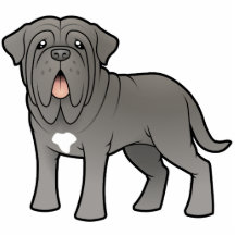 Cartoon Neapolitan Mastiff Photo Cut Out