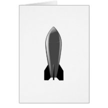 Cartoon Nuclear Bomb Greeting Card