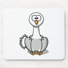 Cartoon Ostrich Mouse Pads