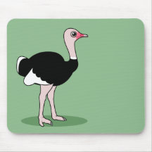 Cartoon Ostrich Mousepads