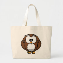 Cartoon Owl Canvas Bags