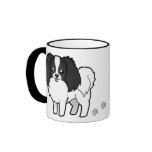 Cartoon Phalene / Japanese Chin Mug