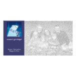 Cartoon Polar Bear Holiday Photo Card Template