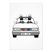 Cartoon Police Car