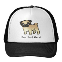 Cartoon Pug Hats
