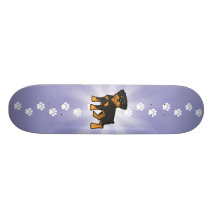 Cartoon Rottweiler Custom Skate Board