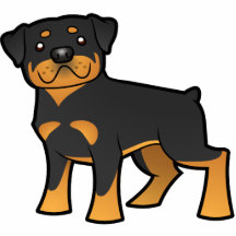Cartoon Rottweiler Cut Out