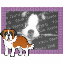 Cartoon Saint Bernard Photo Sculptures