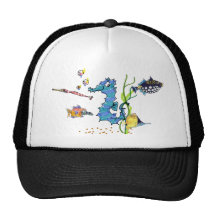 Cartoon Seahorse Cute Fishes Hats