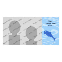 Cartoon Shark. Photo Cards