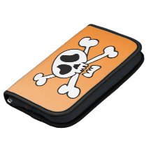 Cartoon skull with crossing bones planners