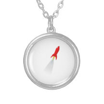 Cartoon Space Rocket Custom Jewelry