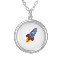 Cartoon Space Rocket Custom Jewelry