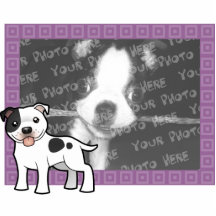 Cartoon Staffordshire Bull Terrier Acrylic Cut Outs