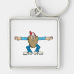cartoon ump umpire calling SAFE Keychains