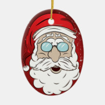 cartoon vector santa claus illustration ornaments