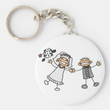 Cartoon Wedding Key Chains