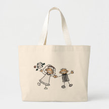 Cartoon Wedding Tote Bags