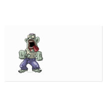 Cartoon Zombie Business Card Templates