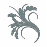 Carved Silver Floral Photo Cut Outs