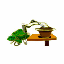 Cascade Bonsai Left Side Graphic Design Photo Cut Outs