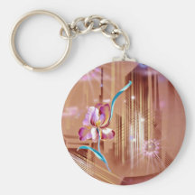 Cascadia flowers key chains