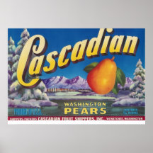 cascadian pears posters
