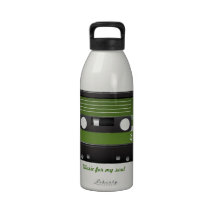 Casete verde botellas de agua reutilizables